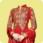 Woman salwar kameez editor biểu tượng