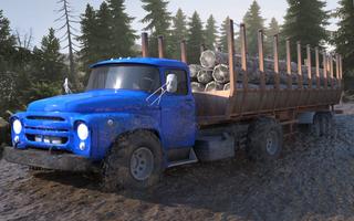 Offroad Mud Truck driving 3d 海报