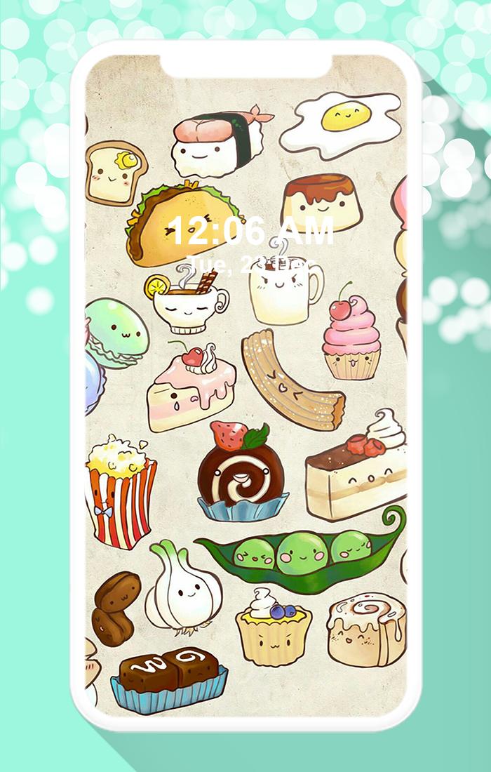 Android 用の かわいい食べ物の壁紙 Apk をダウンロード
