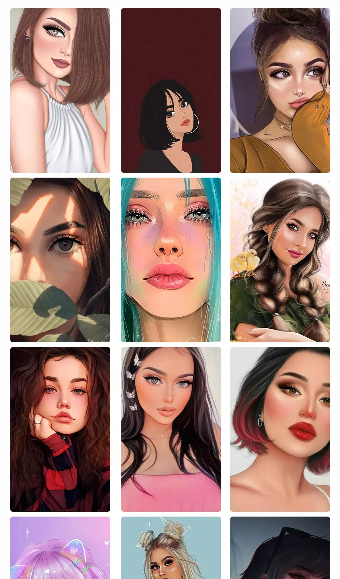 Download do APK de fondos feminino - perfil fotos para meninas para Android