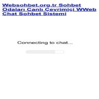 Sohbet Web Chat Sohbet Odaları capture d'écran 3