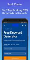 Rank Finder - Find Ranking SEO Keywords in Seconds Poster