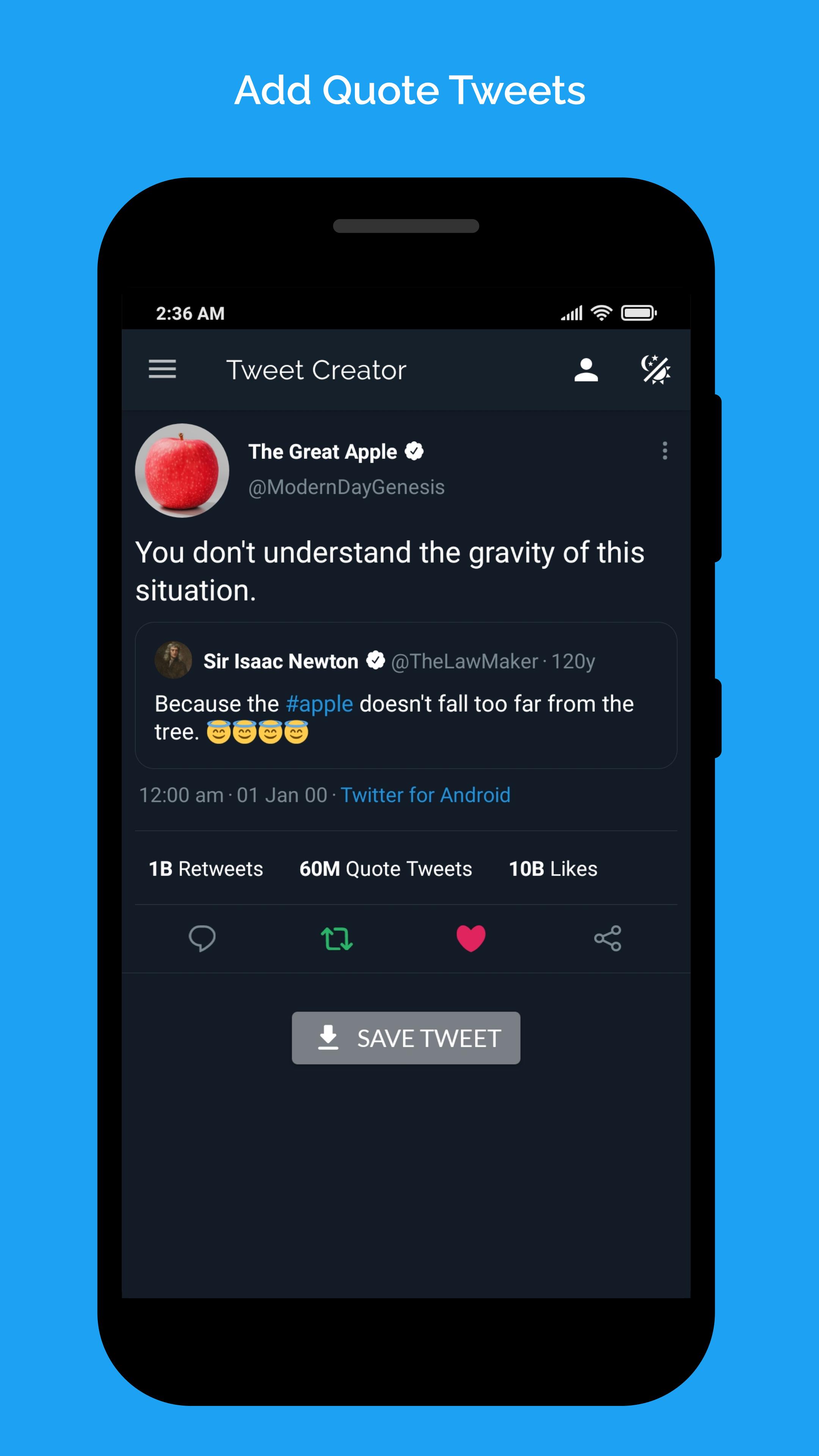 Fake Tweet Creator For Android Apk Download