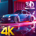 Neon cars 3D