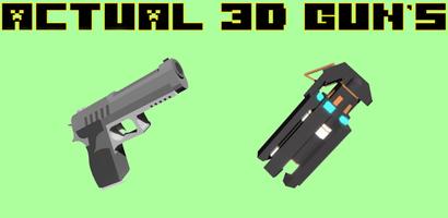 3D Guns Mod Minecraft PE 포스터