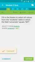 Learn SQL syot layar 1