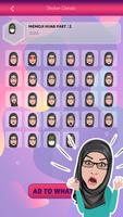 Memoji Hijab Muslimah Islamic WAStickerApps imagem de tela 3