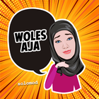 Stiker Cewek Hijab Cantik WAStickerApps icône