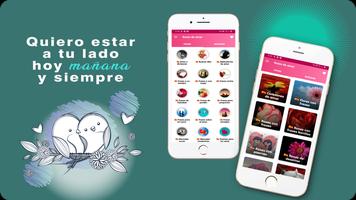 rosas de amor con frases Poster
