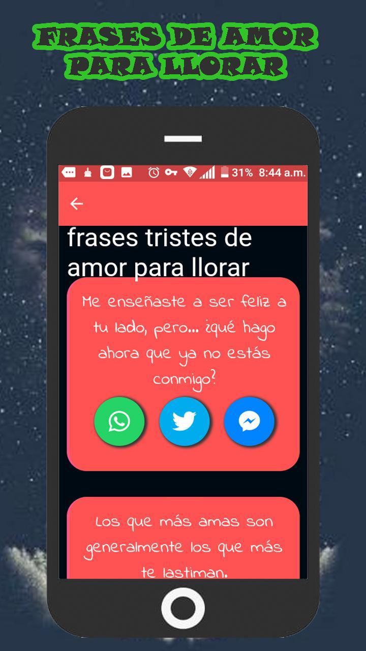 Frases Tristes Para Llorar For Android Apk Download