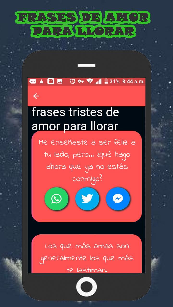 Frases Tristes Para Llorar For Android Apk Download