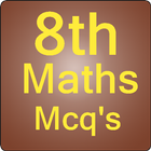 8th class maths mcqs test icône