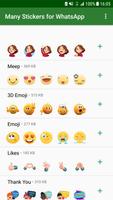 Many Stickers for Whatsapp постер