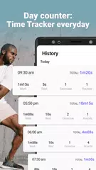 Descargar XAPK de Interval timer Free: Workout timer & Day counter