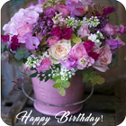 Birthday Flowers Cards, Social App icon