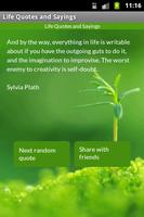 Life Quotes and Sayings Affiche
