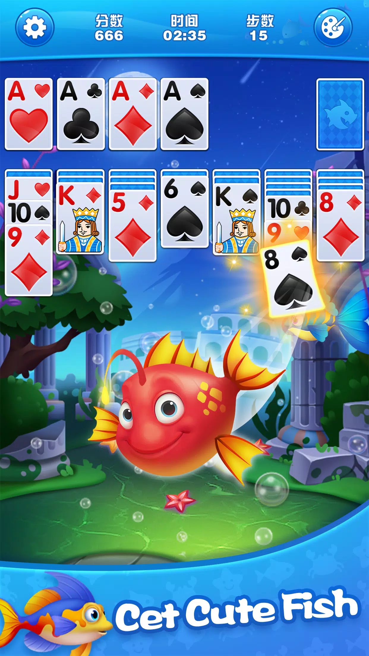 Baixar Solitaire Klondike Fish 1.3 Android - Download APK Grátis