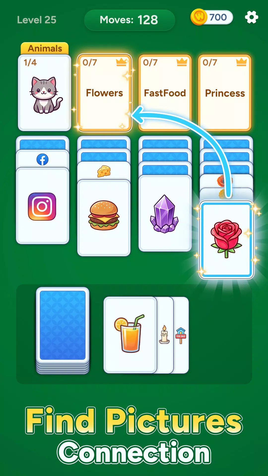 Solitaire Pix: Connections