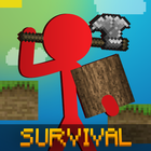 Stickman vs Multicraft: Noob Survival icône