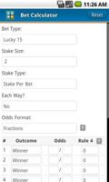 Bet Calculator ảnh chụp màn hình 1