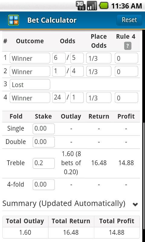 horse betting odds calculator horse betting odds calculator