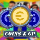 coins and gp ícone