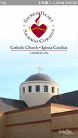 Sacred Heart Catholic Church - Conroe, TX الملصق