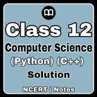 Class 12 Computer Science Python C++ Solution MCQs ícone