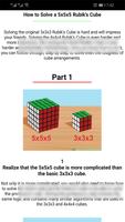 How to Solve a Rubik's Cube 5x5 captura de pantalla 1