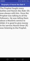 Biography of Hazrat  Abu Bakr R screenshot 1