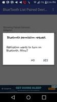 Bluetooth list paired devices Affiche