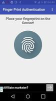 FINGER PRINT AUTHENTICATION capture d'écran 1