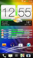 World Clock Widget Affiche