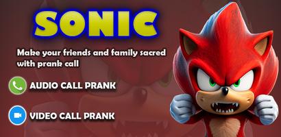 scary sonic call prank Affiche