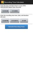 Recording Time Calculator पोस्टर