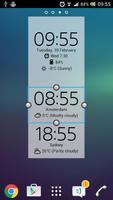 Digital Clock & Weather Widget syot layar 3