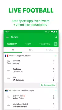 SKORES - Live Football Scores XAPK download
