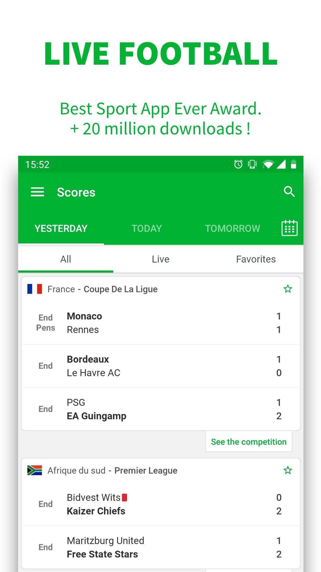 SKORES - Piłka nożna na żywo - Wyniki na żywo 2021 for Android - APK  Download