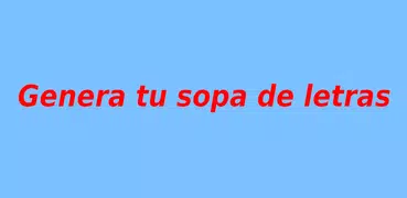 Generador de Sopa de Letras en