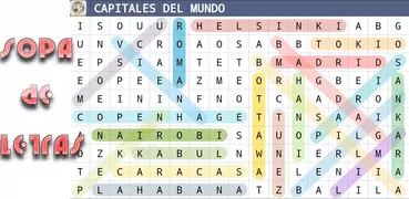 Sopa de Letras en Español