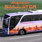 Livery Bus HD Simulator Indo icône