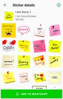 I am Sorry Stickers for WhatsApp - WAStickerApps screenshot 3