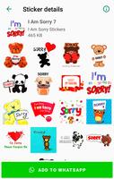 I am Sorry Stickers for WhatsApp - WAStickerApps screenshot 2