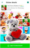 Sorry Stickers স্ক্রিনশট 1