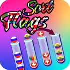 Flags Sorting Puzzle- Sort It! icône