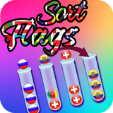 Flags Sorting Puzzle- Sort It! icono