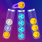 Sort Crypto : Coin Sort Puzzle أيقونة