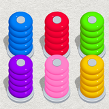 Puzzle Game: Color Hoop Sort