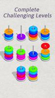 Puzzle Game: Color Hoop Sort Screenshot 1