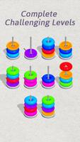 Puzzle Game: Color Hoop Sort स्क्रीनशॉट 1
